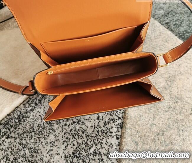 Unique Grade Celine Classique Triomphe Bag in Canvas and Calfskin Leather 187366 White 2026