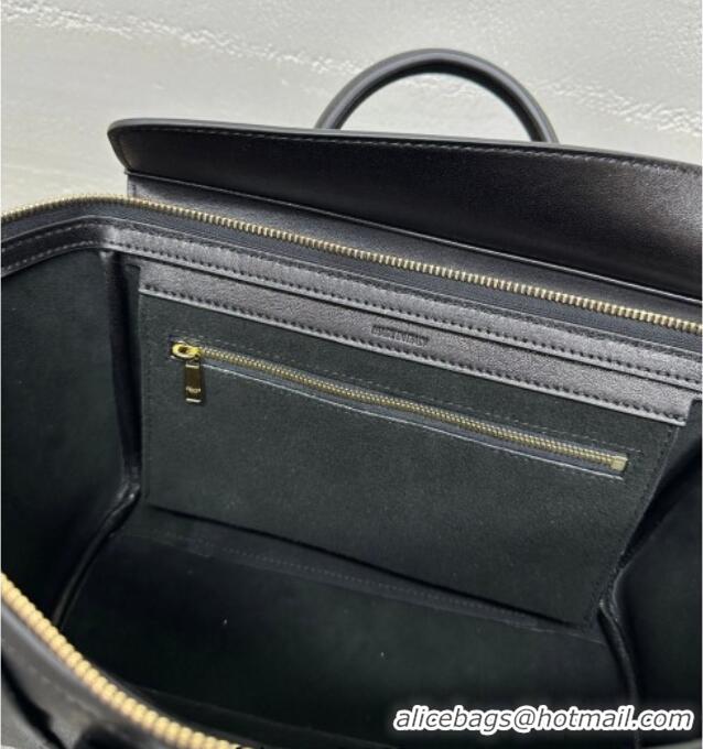 Best Price Celine Small New Luggage in Supple Shiny Lambskin 124213 Black 2025