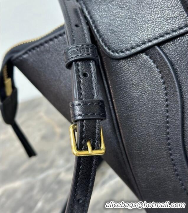 Best Price Celine Small New Luggage in Supple Shiny Lambskin 124213 Black 2025