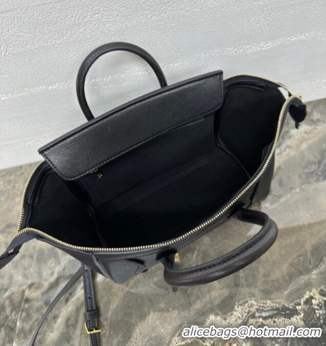Best Price Celine Small New Luggage in Supple Shiny Lambskin 124213 Black 2025