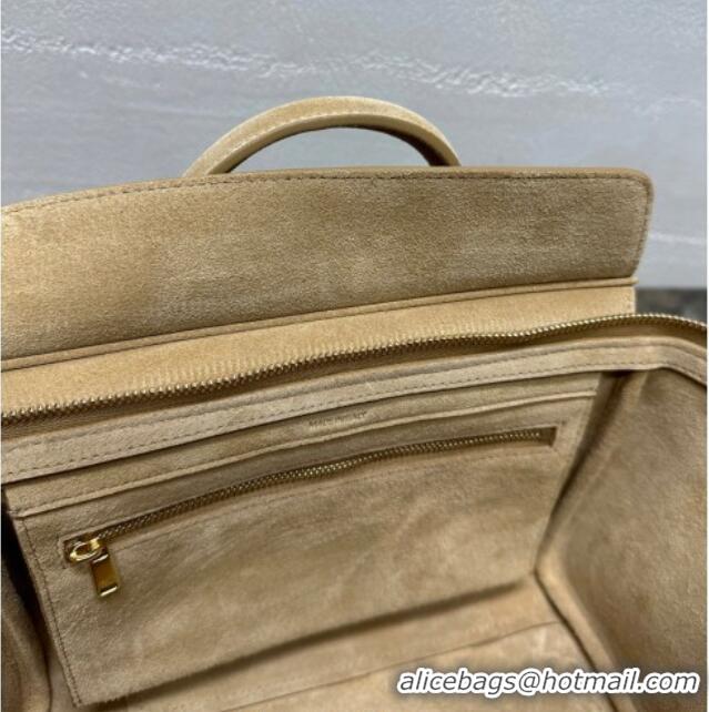 Affordable Price Celine Small New Luggage in Suede 124213 Beige 2025