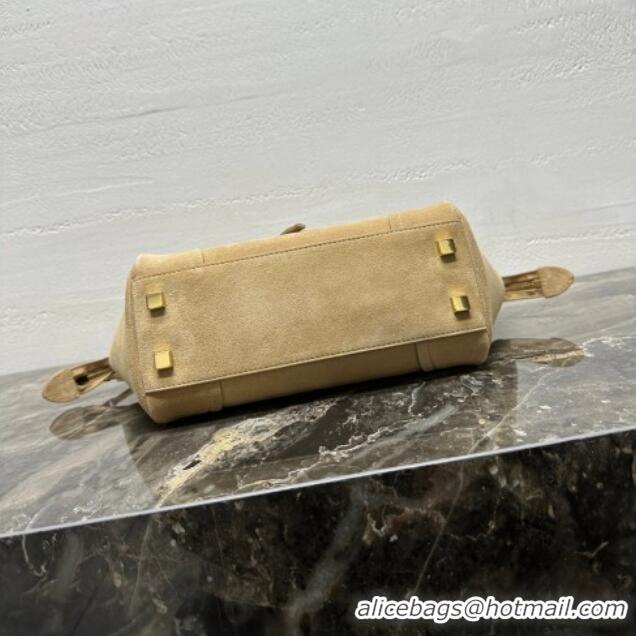 Affordable Price Celine Small New Luggage in Suede 124213 Beige 2025