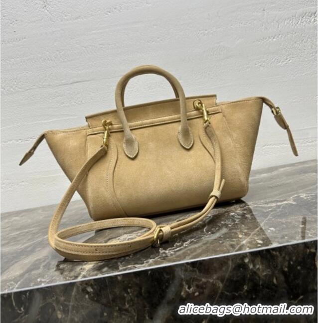 Affordable Price Celine Small New Luggage in Suede 124213 Beige 2025