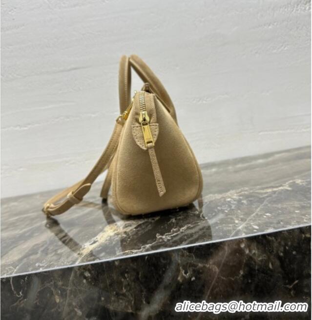 Affordable Price Celine Small New Luggage in Suede 124213 Beige 2025