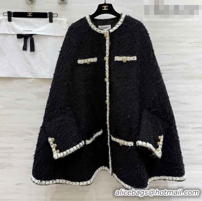 Best Price Chanel Cape Coat CH012203 Black 2026