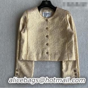 Famous Brand Discount Chanel Jacket CH012204 Gold 2026