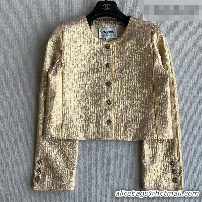 Famous Brand Discount Chanel Jacket CH012204 Gold 2026