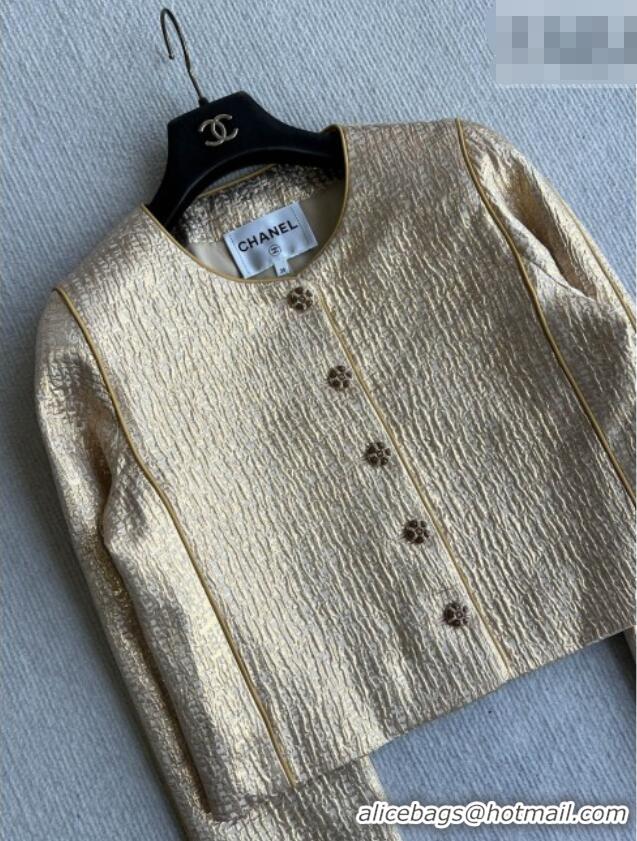 Famous Brand Discount Chanel Jacket CH012204 Gold 2026
