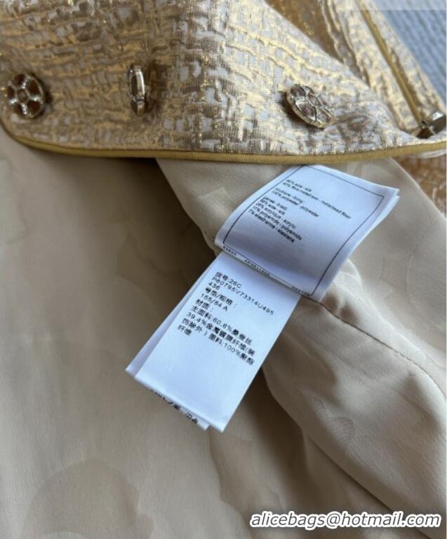 Famous Brand Discount Chanel Jacket CH012204 Gold 2026