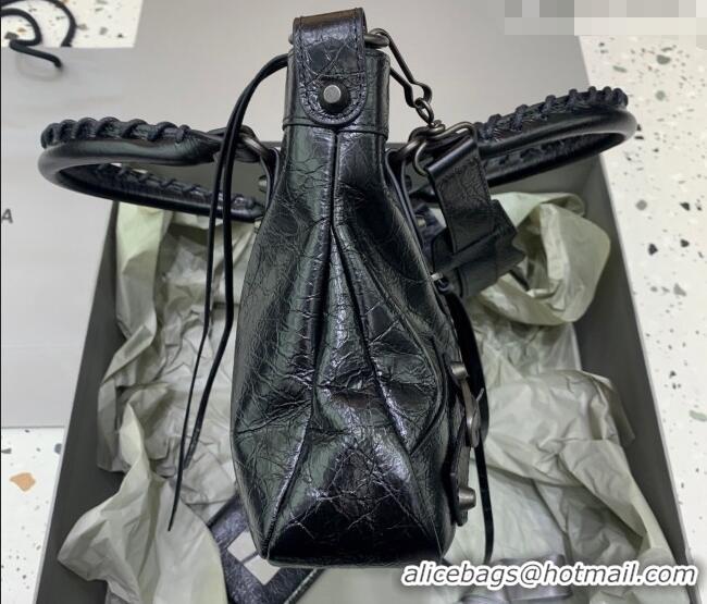 Discount Balenciaga Le City First Bag in Arena lambskin, brass hardware 0122 Black 2026