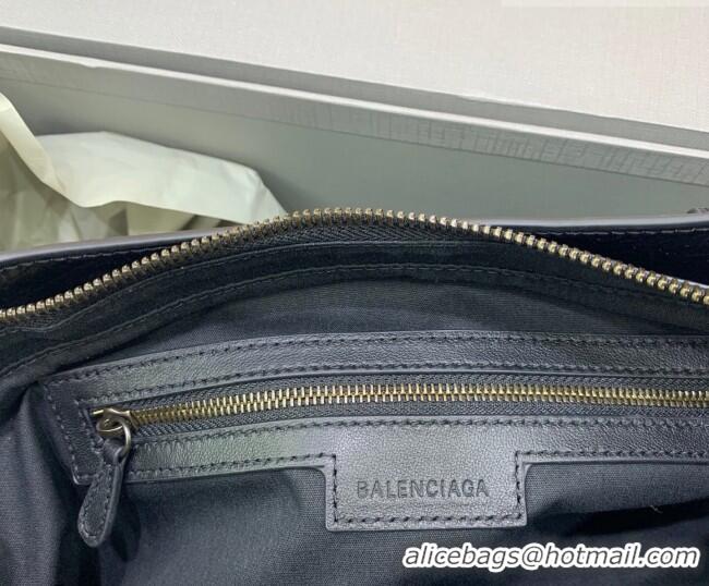 Discount Balenciaga Le City First Bag in Arena lambskin, brass hardware 0122 Black 2026