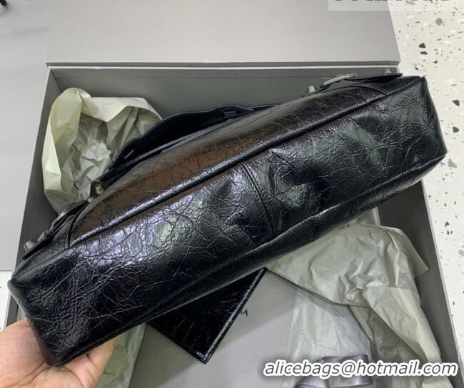 Discount Balenciaga Le City First Bag in Arena lambskin, brass hardware 0122 Black 2026