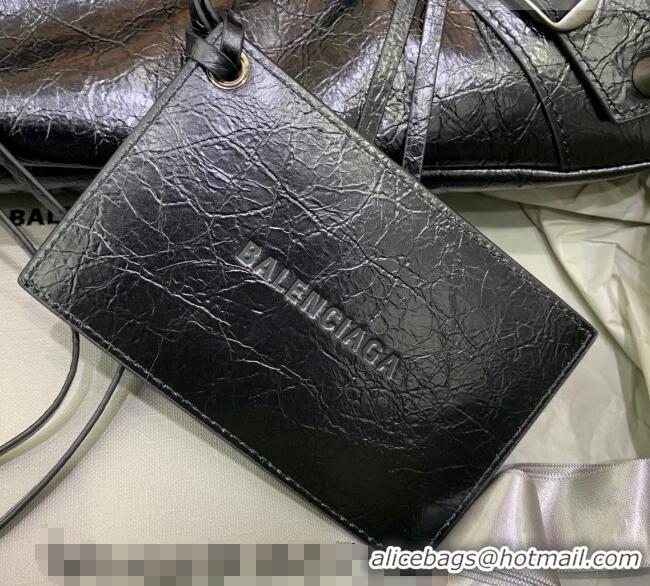 Discount Balenciaga Le City First Bag in Arena lambskin, brass hardware 0122 Black 2026