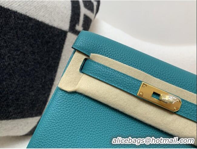 Most Popular Hermes Kelly Ado Backpack 22cm in Togo Leather H2101 Verona Green/Gold 2026 (Half Handmade)