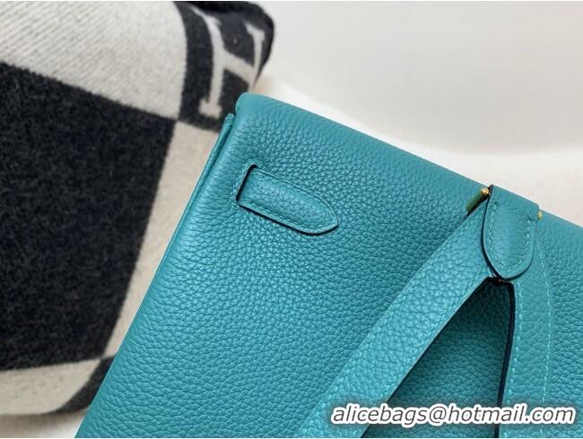 Most Popular Hermes Kelly Ado Backpack 22cm in Togo Leather H2101 Verona Green/Gold 2026 (Half Handmade)