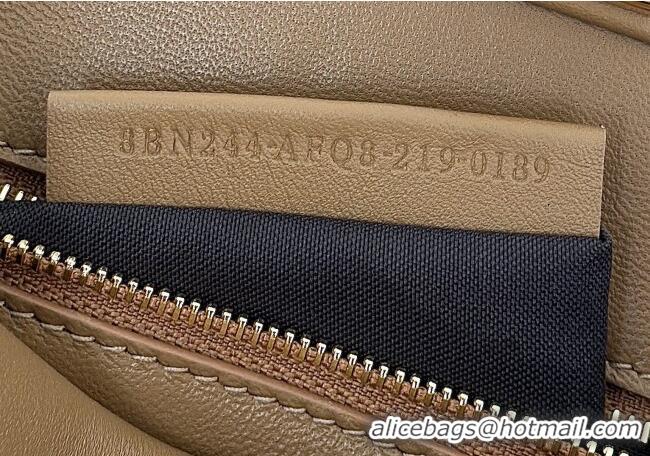 Promotional Fendi Peekaboo Mini Bag with Thread in Leather 8697 Beige 2026