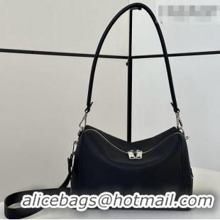 Famous Brand Fendi Lui Medium Bag in Grained Leather 66811M Black 2026