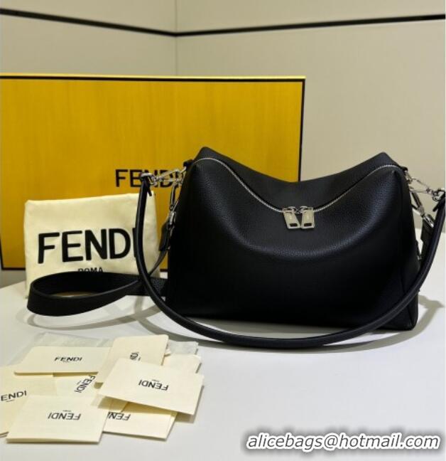 Famous Brand Fendi Lui Medium Bag in Grained Leather 66811M Black 2026