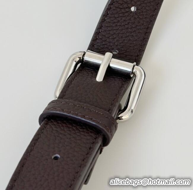 Luxury Classic Fendi Lui Large Bag in Grained Leather 66811L Dark Brown 2026