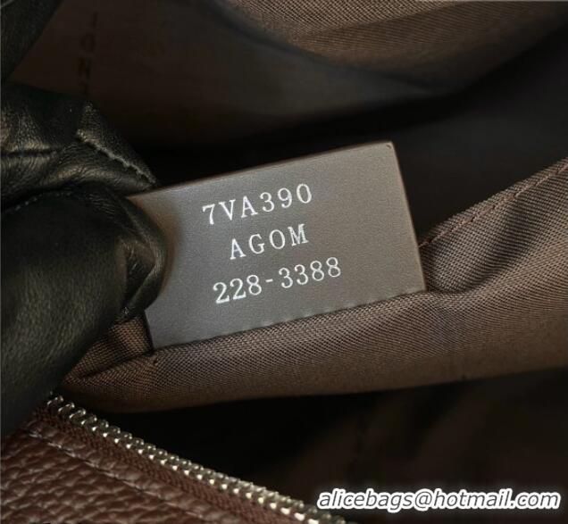 Luxury Classic Fendi Lui Large Bag in Grained Leather 66811L Dark Brown 2026