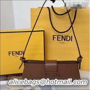 Top Quality Fendi Baby B. Mini Bag in Leather 8705 Tan Brown 2026