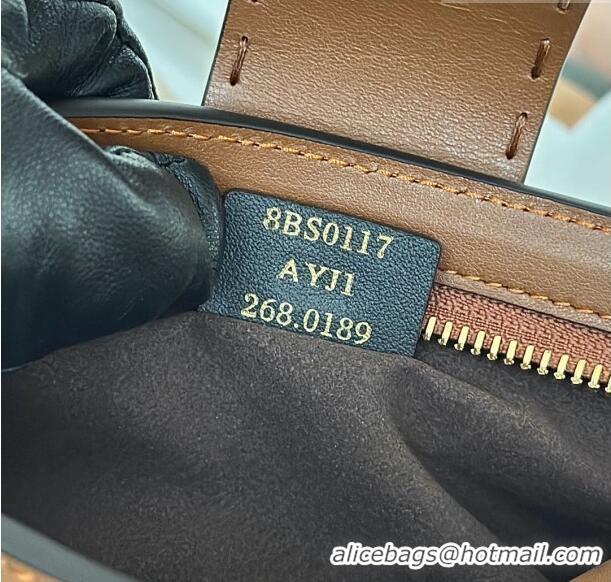 Top Quality Fendi Baby B. Mini Bag in Leather 8705 Tan Brown 2026