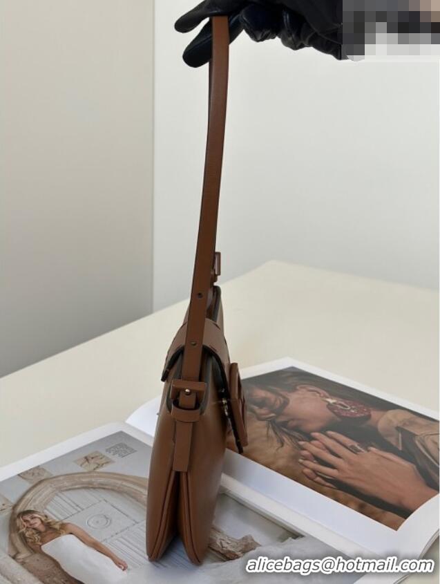 Top Quality Fendi Baby B. Mini Bag in Leather 8705 Tan Brown 2026