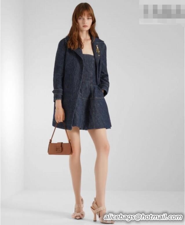 Top Quality Fendi Baby B. Mini Bag in Leather 8705 Tan Brown 2026