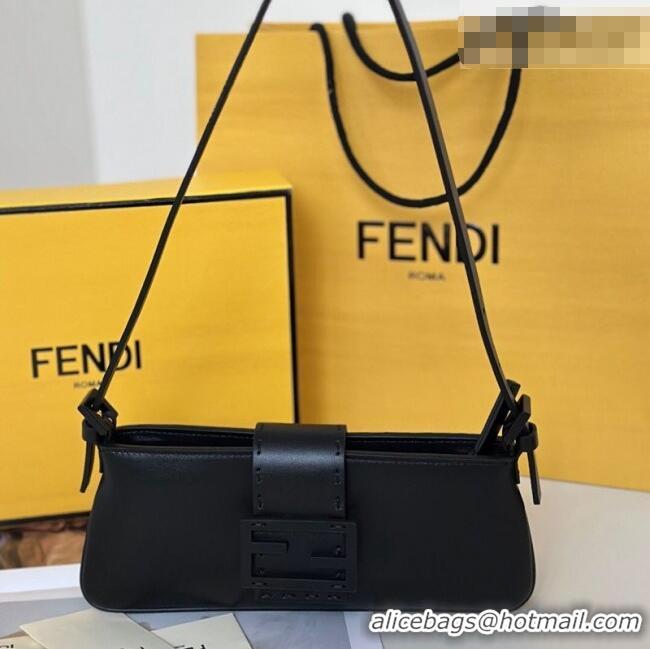 Best Price Fendi Baby B. Mini Bag in Leather 8705 Black 2026