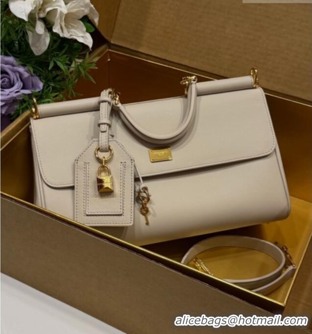Luxury Cheap Dolce & Gabbana DG Elongated My Sicily handbag in Leather 0121 Beige 2026