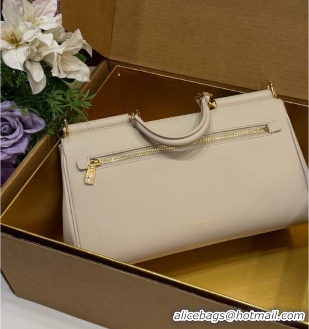 Luxury Cheap Dolce & Gabbana DG Elongated My Sicily handbag in Leather 0121 Beige 2026
