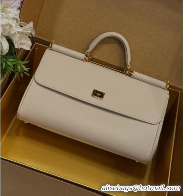 Luxury Cheap Dolce & Gabbana DG Elongated My Sicily handbag in Leather 0121 Beige 2026