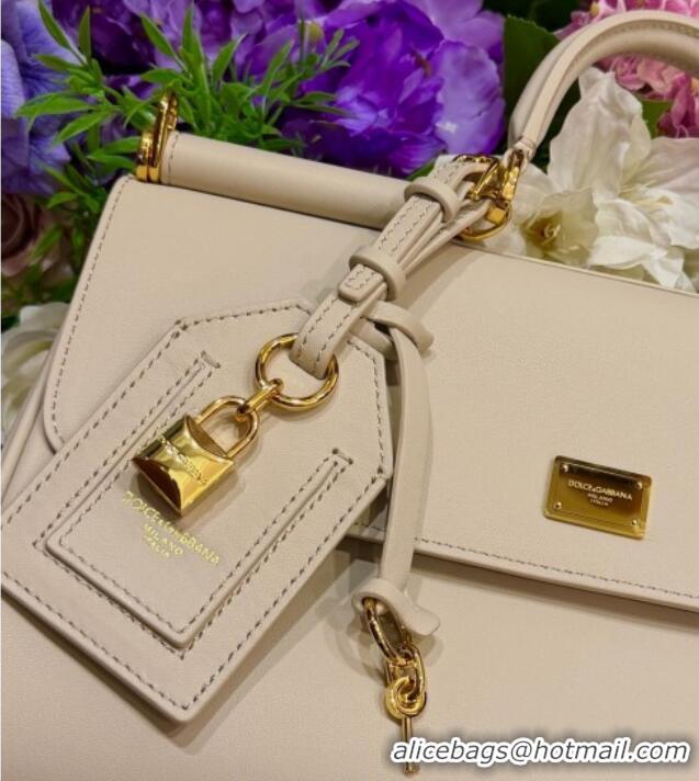 Luxury Cheap Dolce & Gabbana DG Elongated My Sicily handbag in Leather 0121 Beige 2026