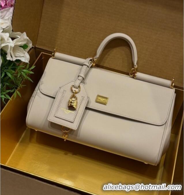 Luxury Cheap Dolce & Gabbana DG Elongated My Sicily handbag in Leather 0121 Beige 2026