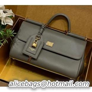 Top Quality Dolce & Gabbana DG Elongated My Sicily handbag in Leather 0121 Dark Grey 2026
