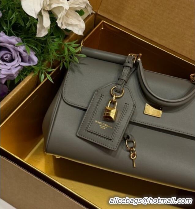Top Quality Dolce & Gabbana DG Elongated My Sicily handbag in Leather 0121 Dark Grey 2026