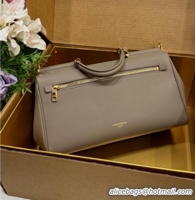 Market Sells Dolce & Gabbana DG Elongated My Sicily handbag in Leather 0121 Dark Grey 2026
