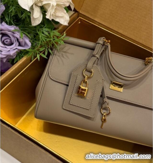 Market Sells Dolce & Gabbana DG Elongated My Sicily handbag in Leather 0121 Dark Grey 2026