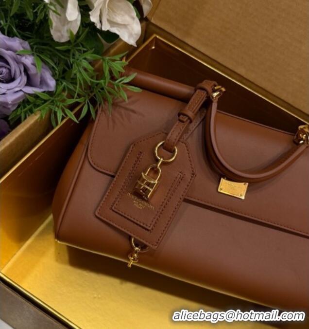 Well Crafted Dolce & Gabbana DG Elongated My Sicily handbag in Leather 0121 Brown 2026