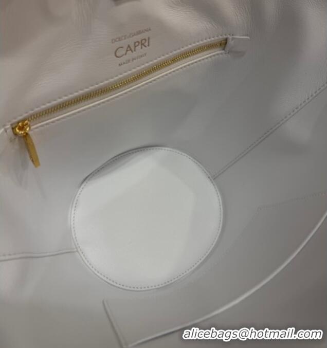 Best Price Dolce & Gabbana DG Capri Coffa Bag in calfskin leather 8616 White 2026