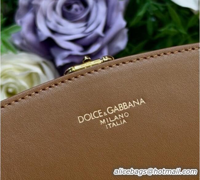 Best Price Dolce & Gabbana DG Capri Coffa Bag in calfskin leather 8616 Brown 2026