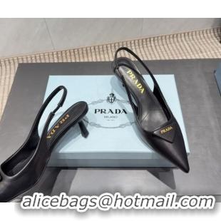 Best Grade Prada Leather Slingbacks Pump 5.5cm Black 1I901M 1205047 2026