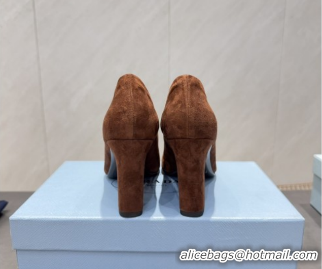 Sophisticated Prada Suede high heel pumps 8.5cm Brown 1I838N 1205065 2026