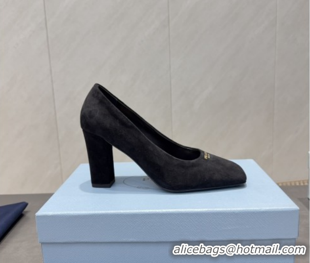 Cheap Price Prada Suede high heel pumps 8.5cm Black 1I838N 1205067 2026