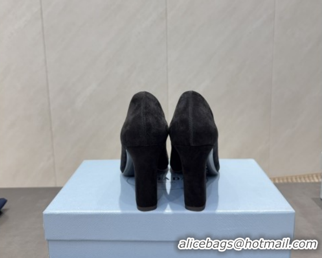 Good Looking Prada Suede heel pumps 8.5cm Black 2025 PR120504 1205075 2026