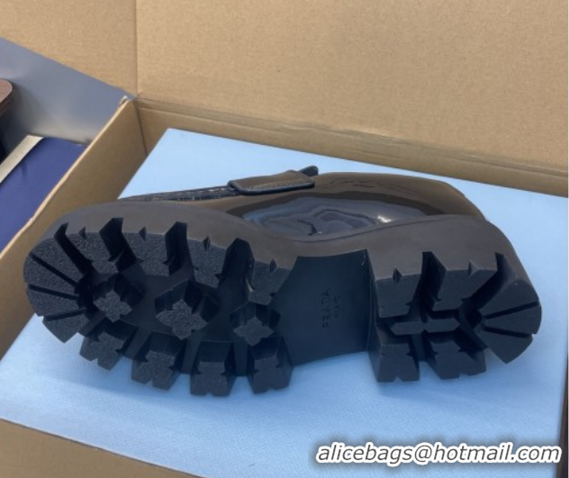 Most Popular Prada Patent Leather Platform Loafers 4.5cm Black PR120604 1206023 2026