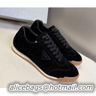 Low Cost Prada Suede Sneakers Black PR120605 1206027 2026