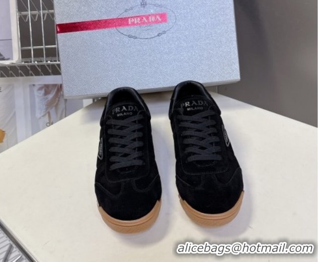 Low Cost Prada Suede Sneakers Black PR120605 1206027 2026