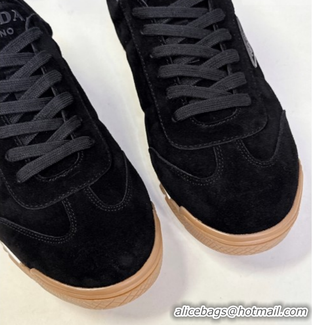 Low Cost Prada Suede Sneakers Black PR120605 1206027 2026