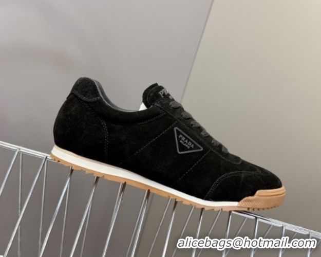 Low Cost Prada Suede Sneakers Black PR120605 1206027 2026